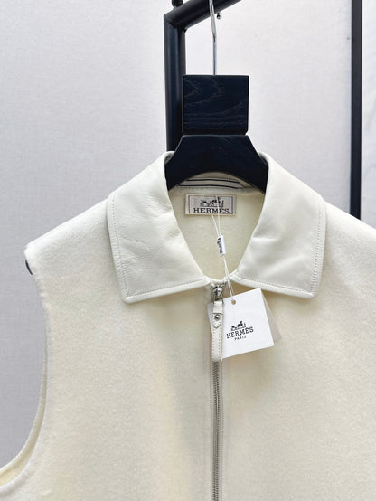 25 New wool cashmere vest jacket