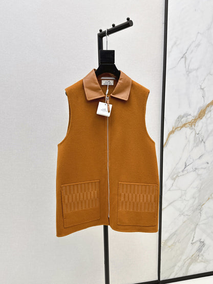 25 New wool cashmere vest jacket