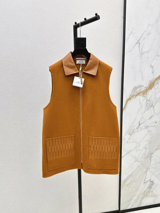 25 New wool cashmere vest jacket