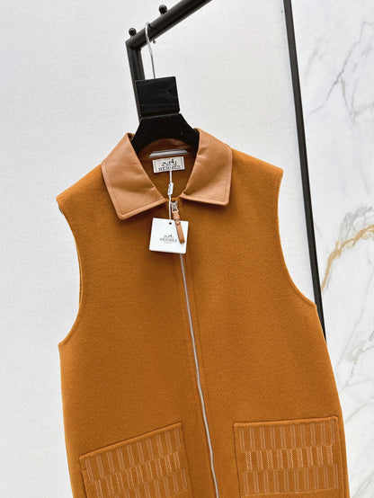 25 New wool cashmere vest jacket