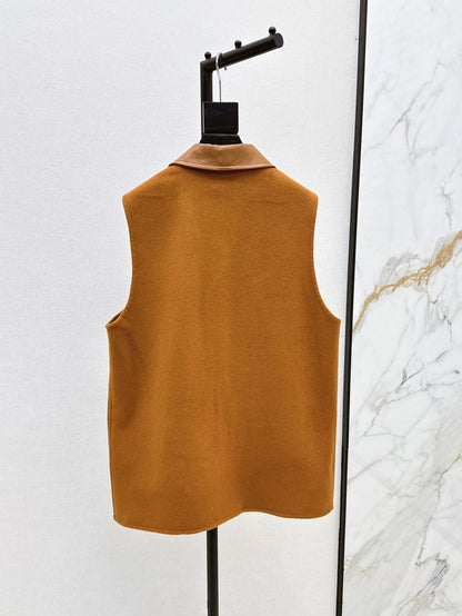 25 New wool cashmere vest jacket