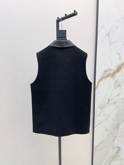 25 New wool cashmere vest jacket