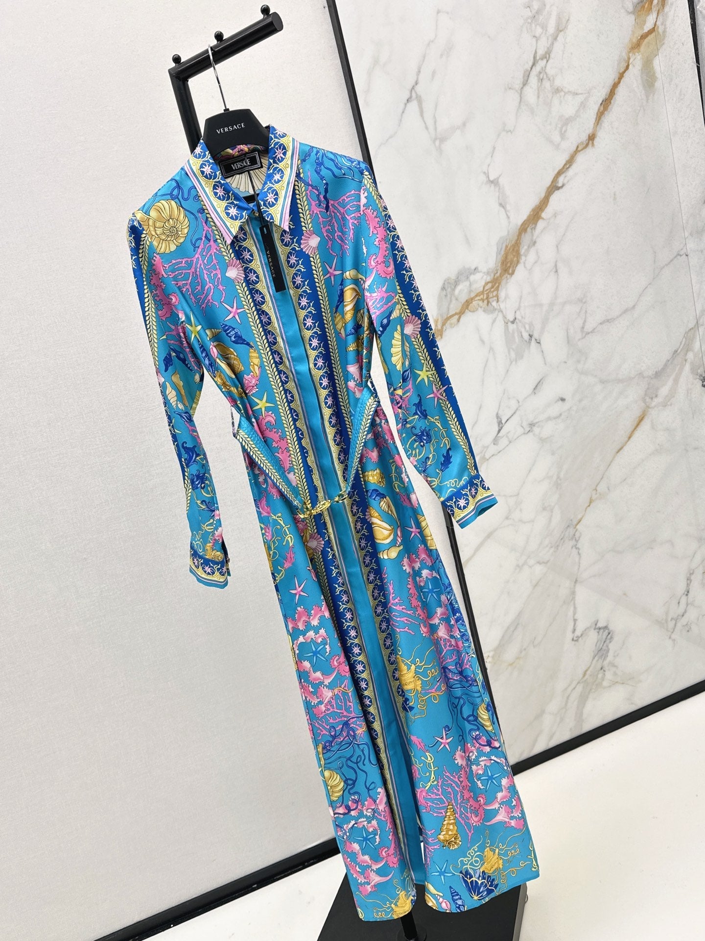 25fw new printed silk dress