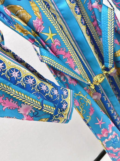 25fw new printed silk dress