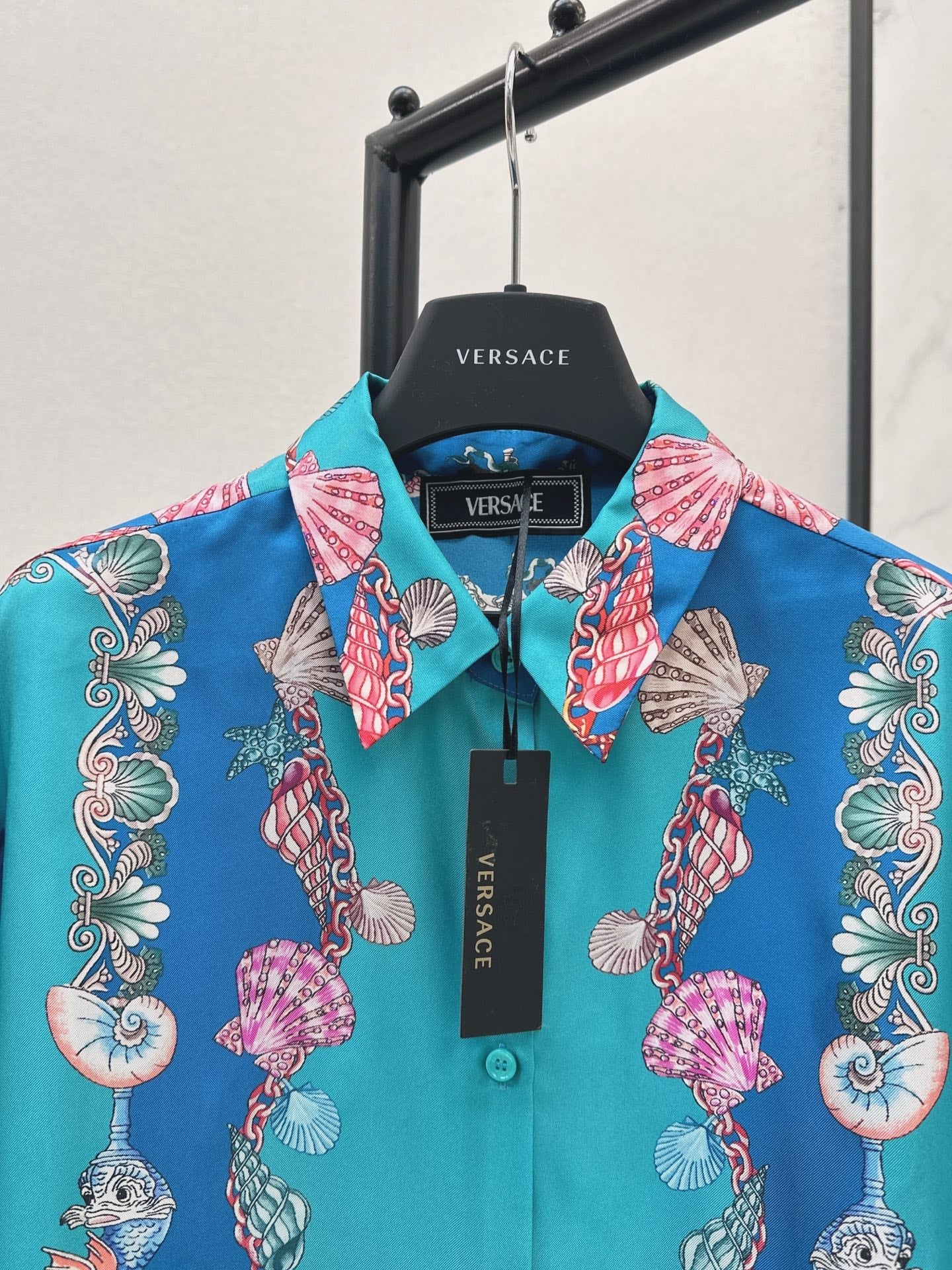 25fw new printed silk shirt