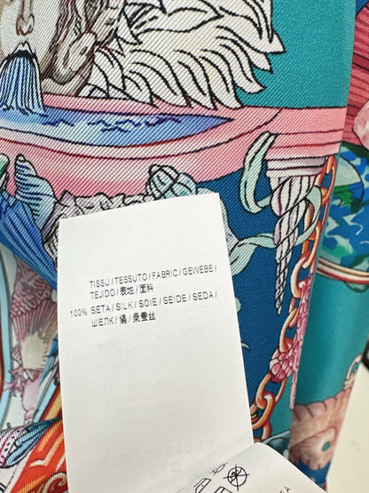 25fw new printed silk shirt