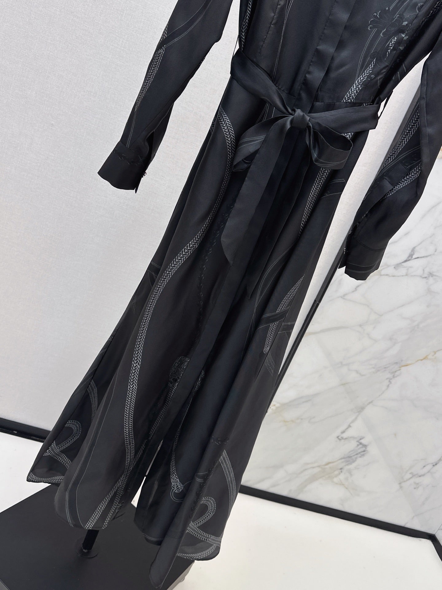 25fw new printed silk dress