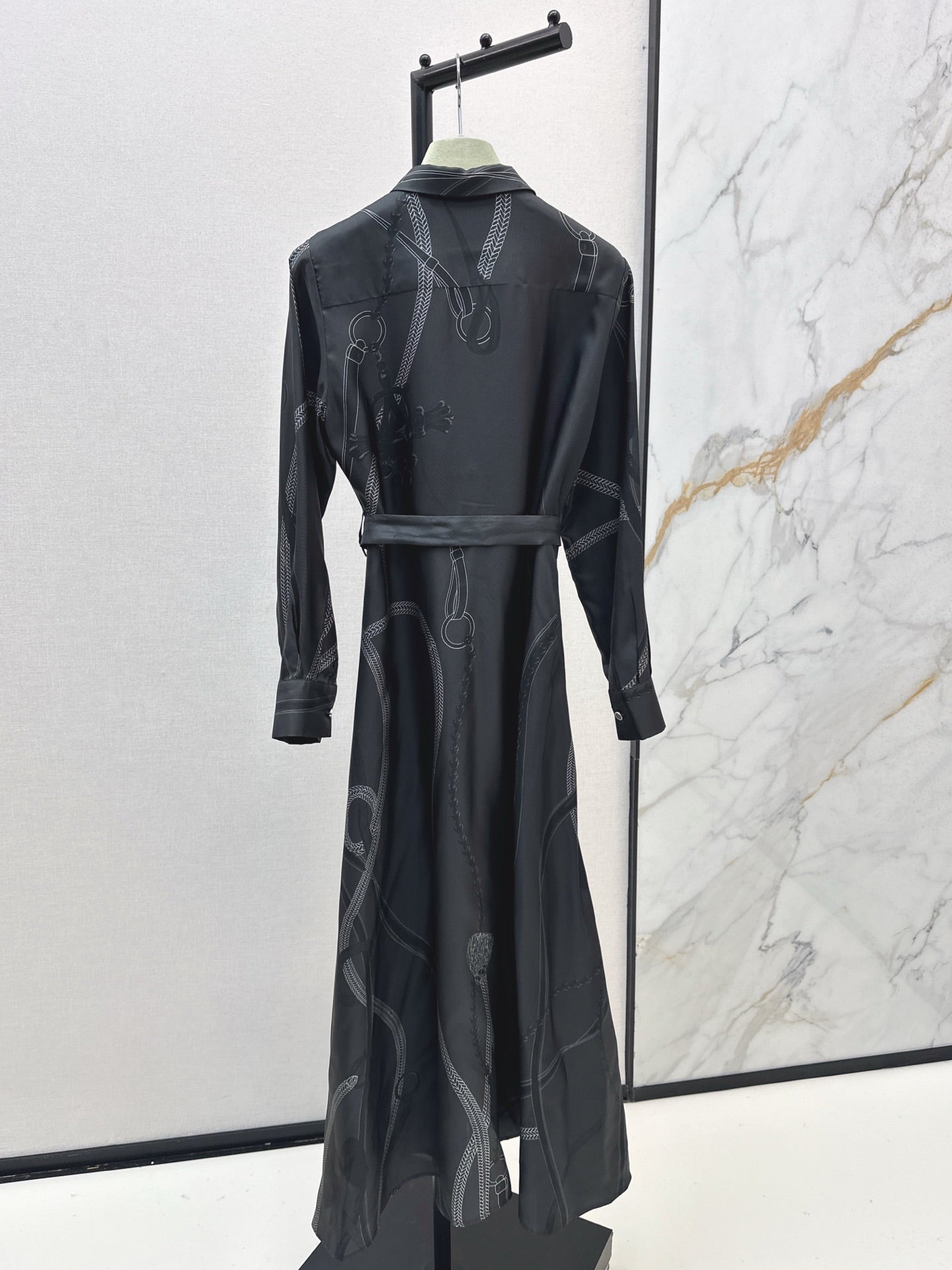 25fw new printed silk dress