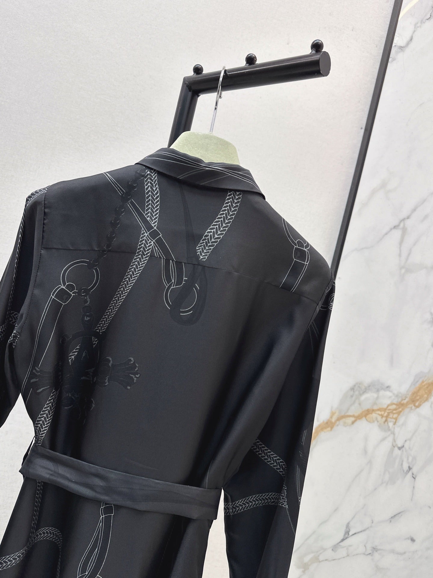 25fw new printed silk dress