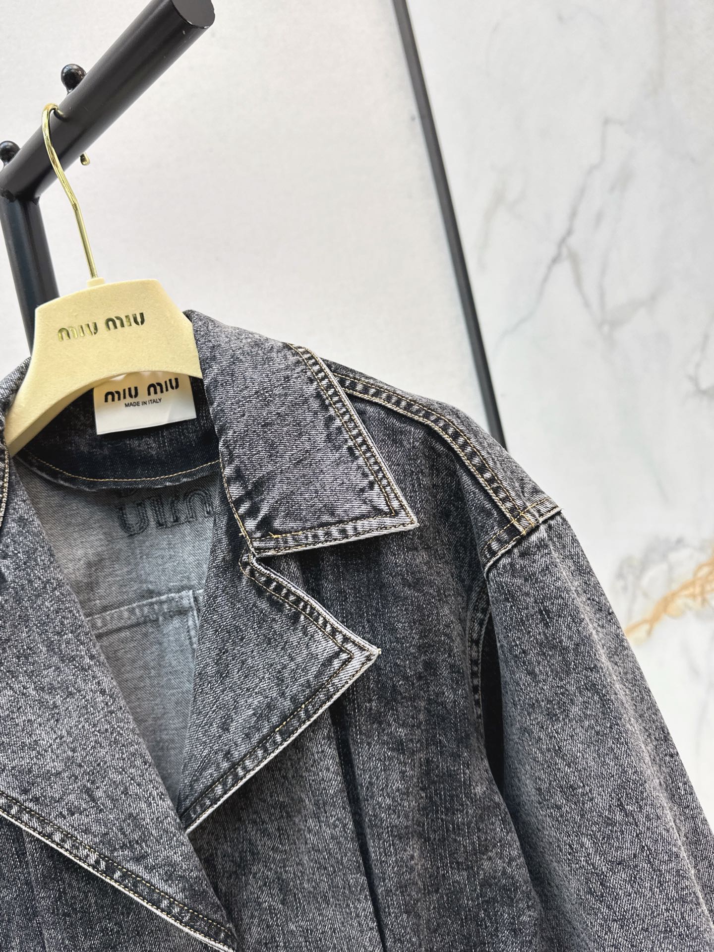 25fw new belt denim jacket