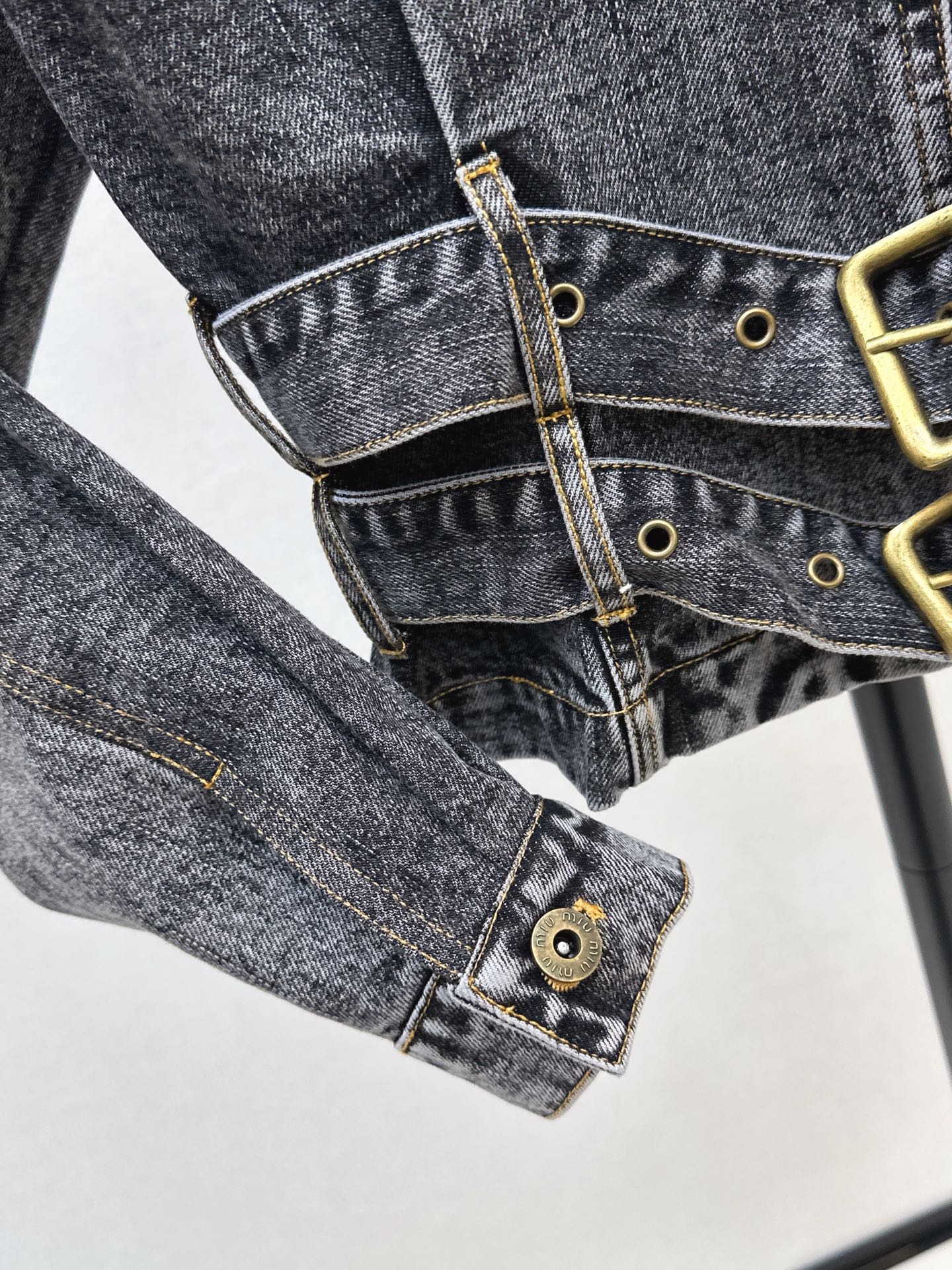 25fw new belt denim jacket