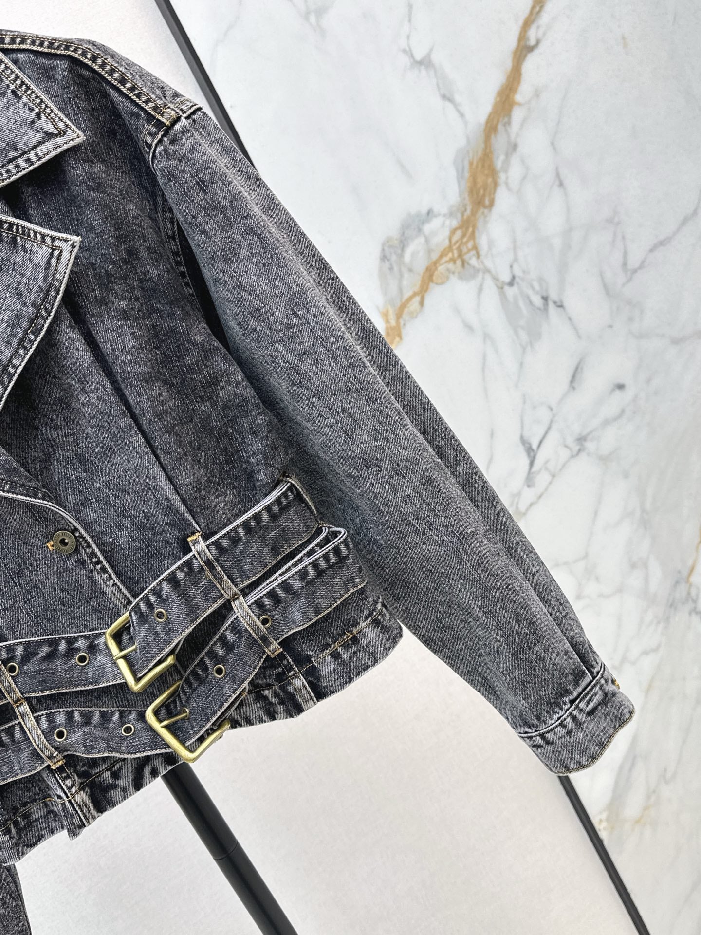 25fw new belt denim jacket