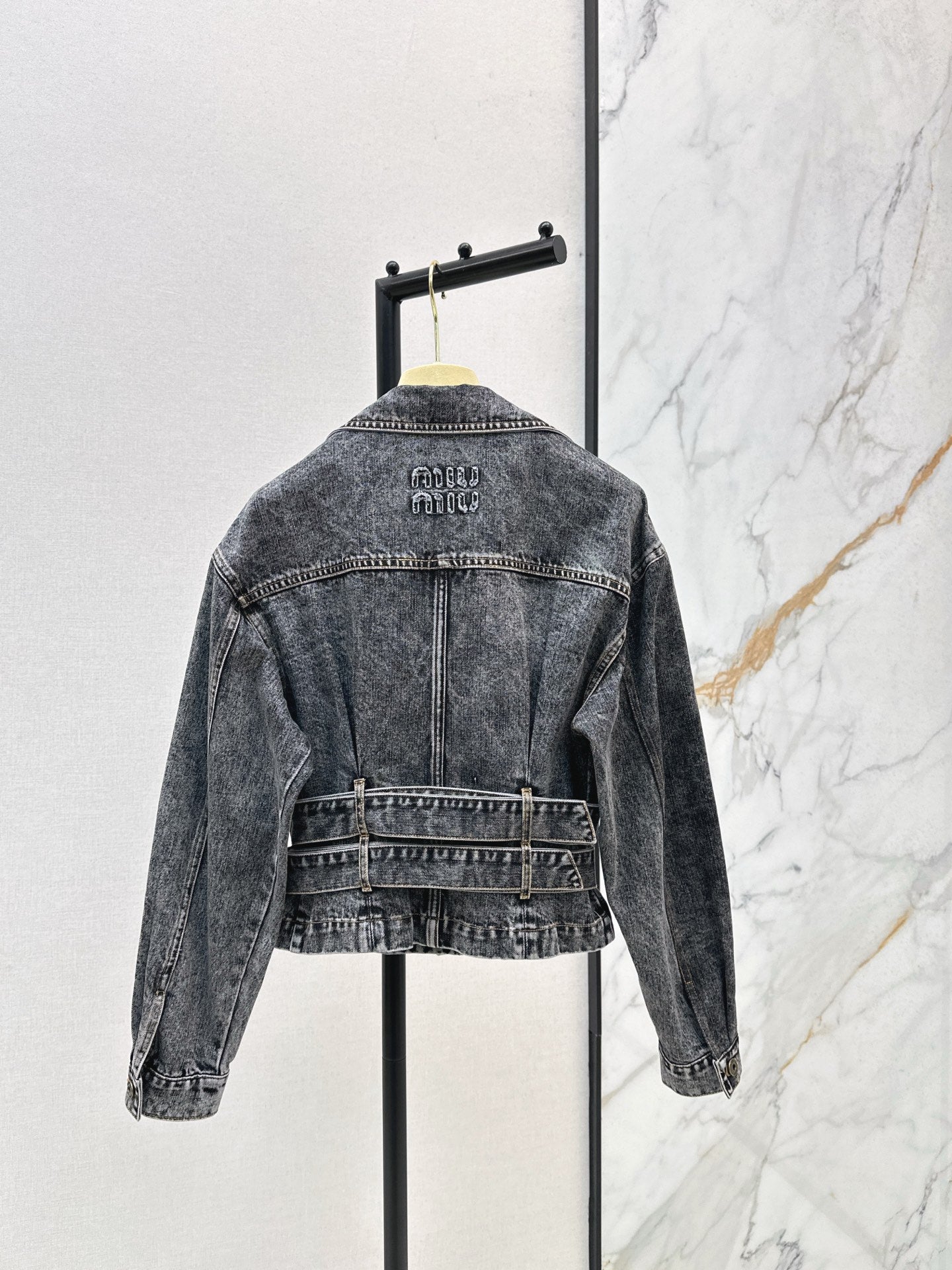 25fw new belt denim jacket