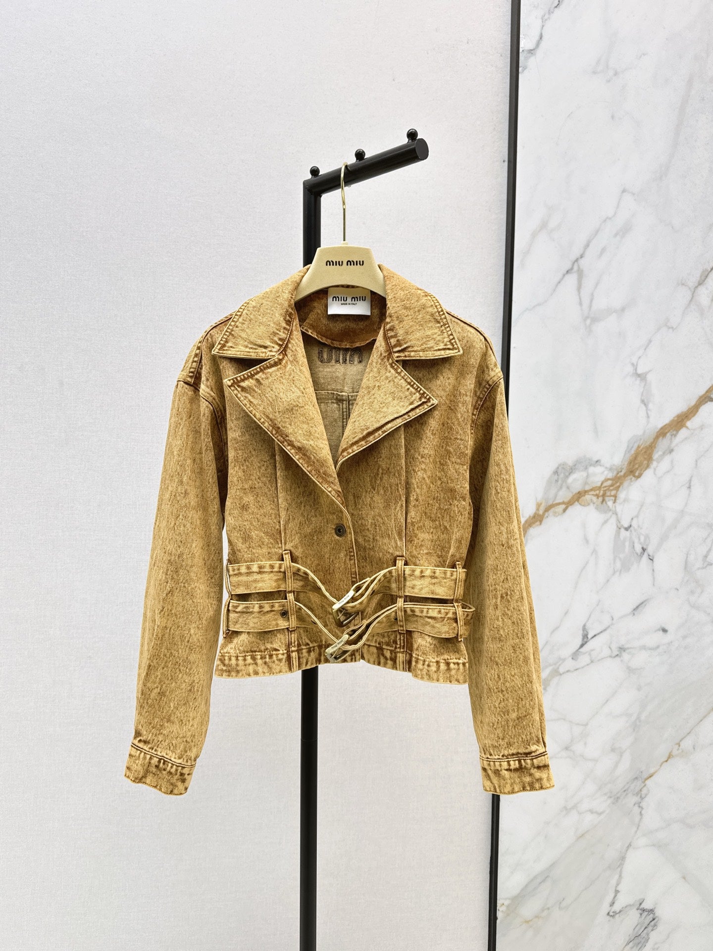 25fw new belt denim jacket