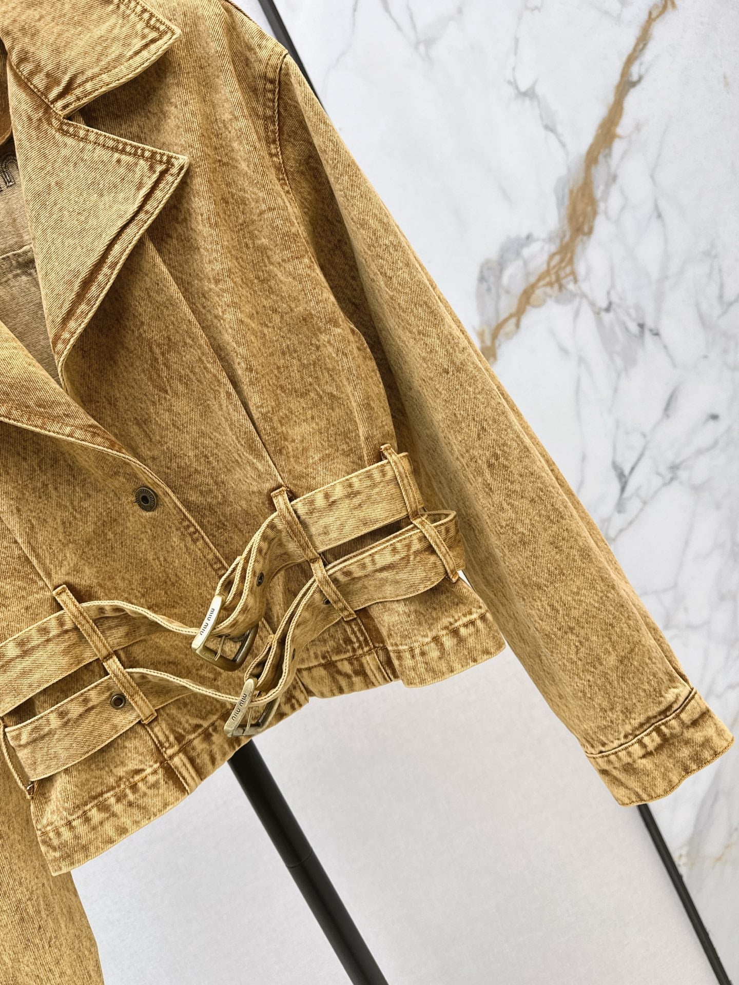 25fw new belt denim jacket