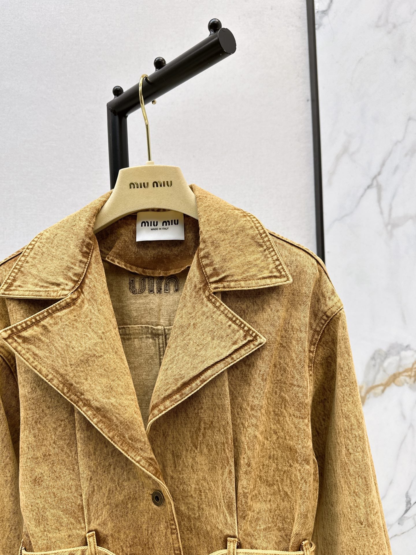 25fw new belt denim jacket