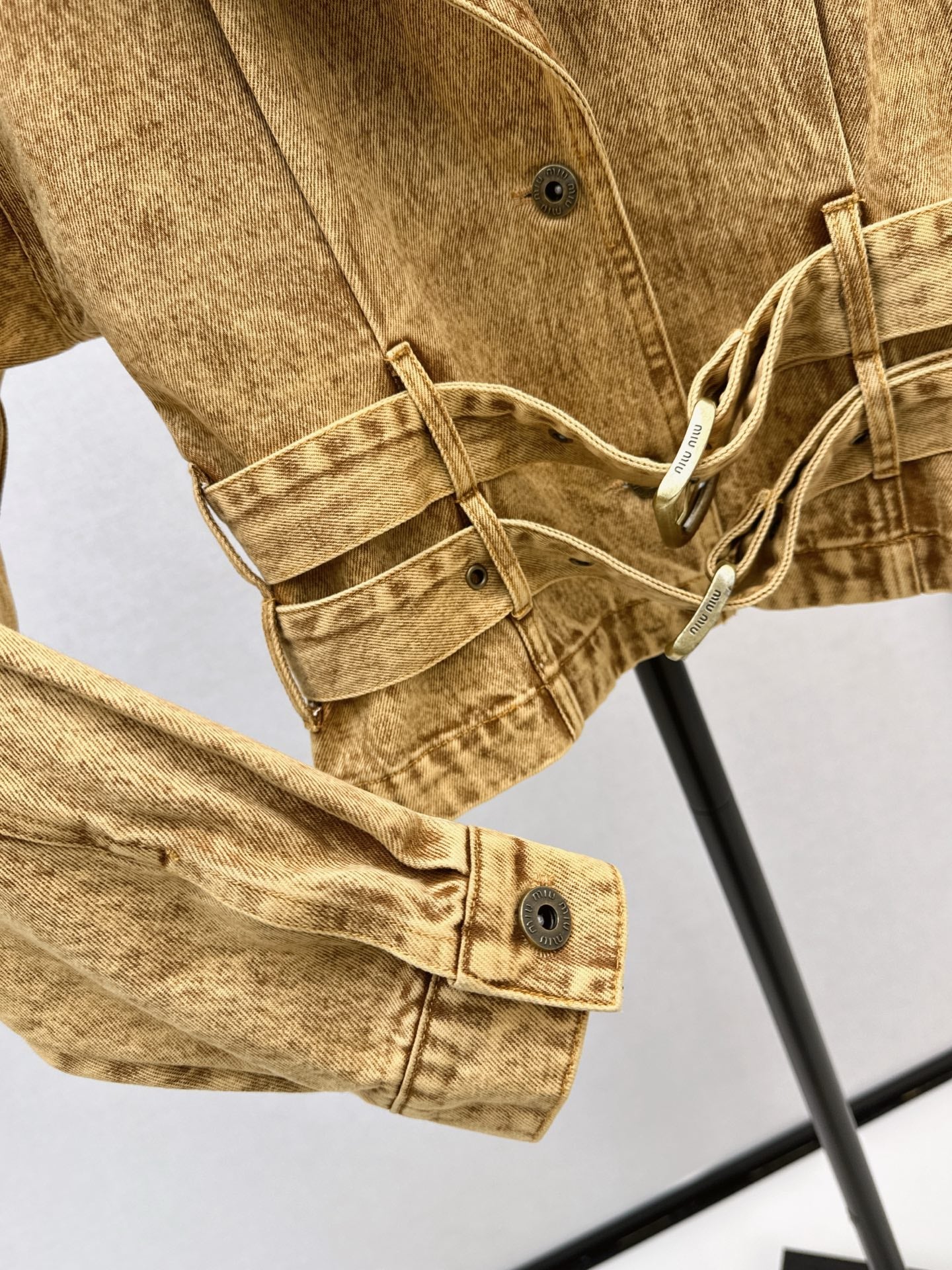 25fw new belt denim jacket