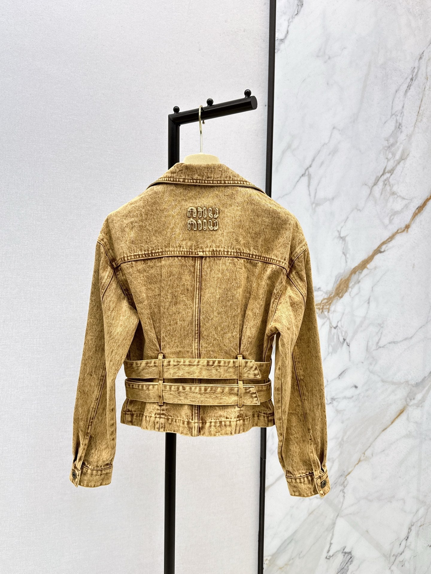 25fw new belt denim jacket