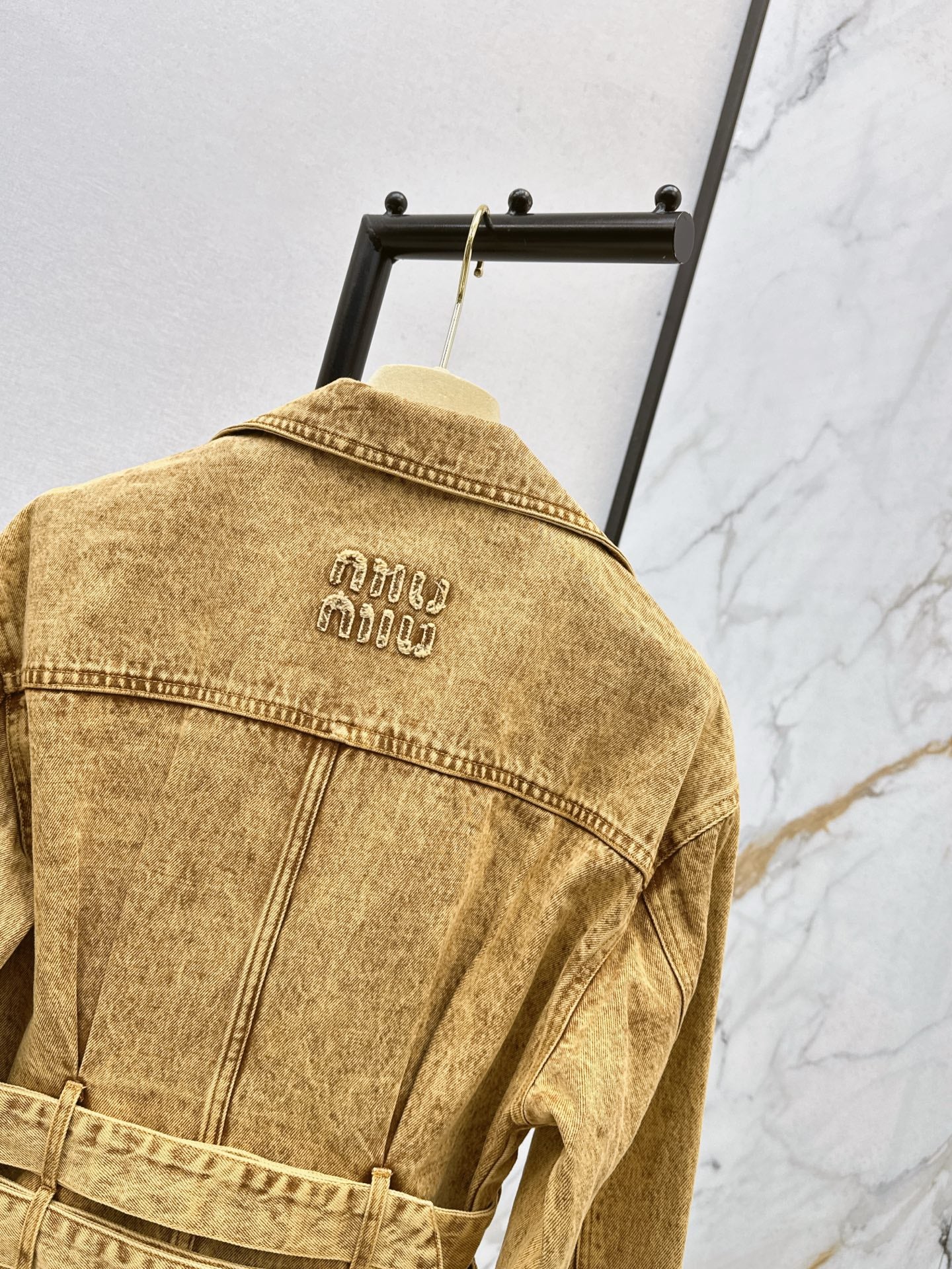 25fw new belt denim jacket