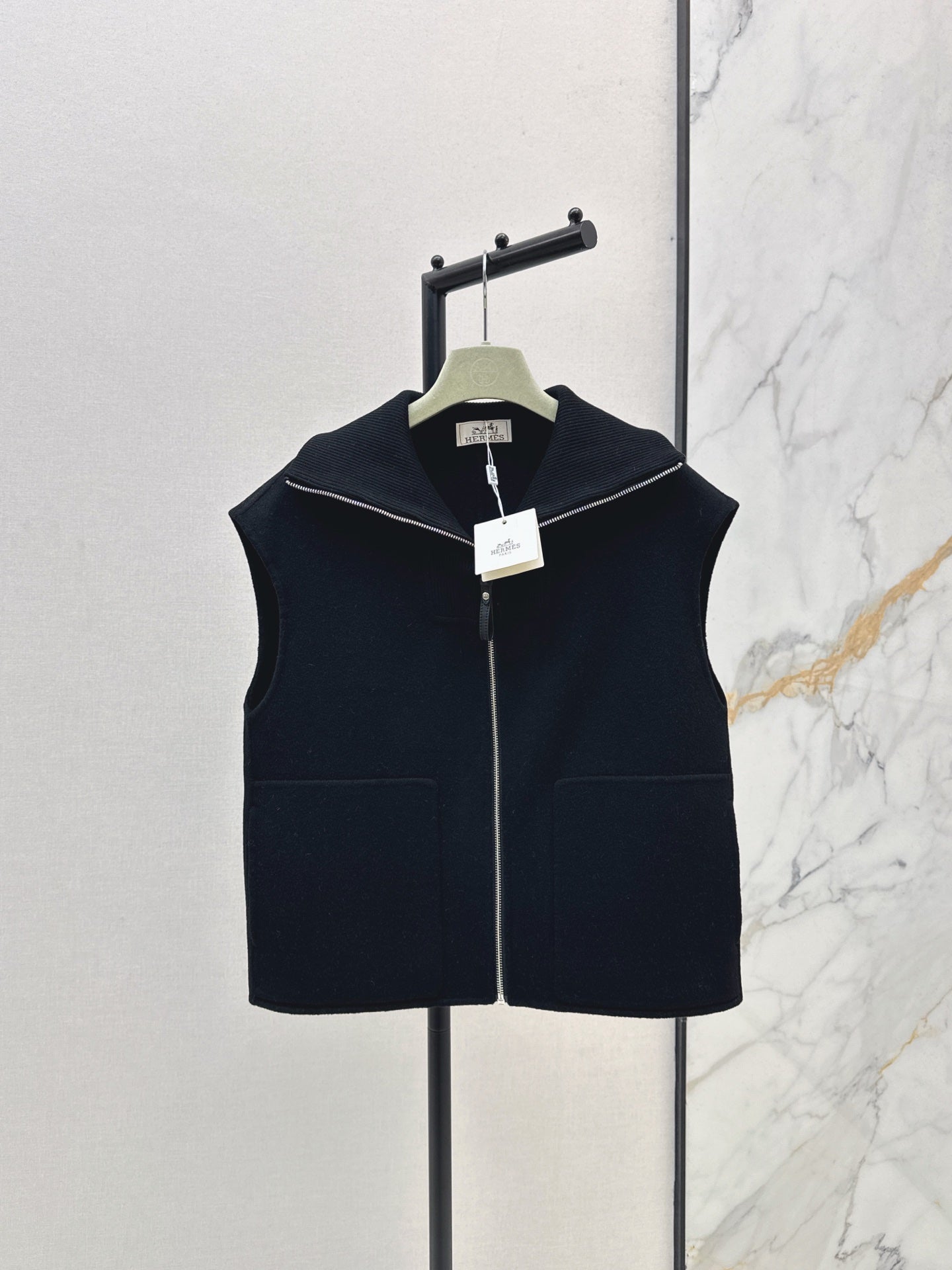 25fw new lapel stitching wool vest
