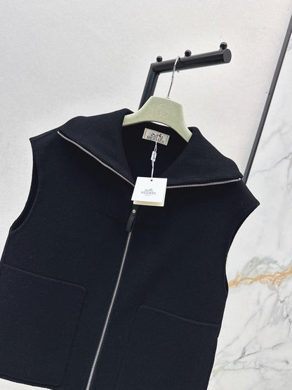 25fw new lapel stitching wool vest