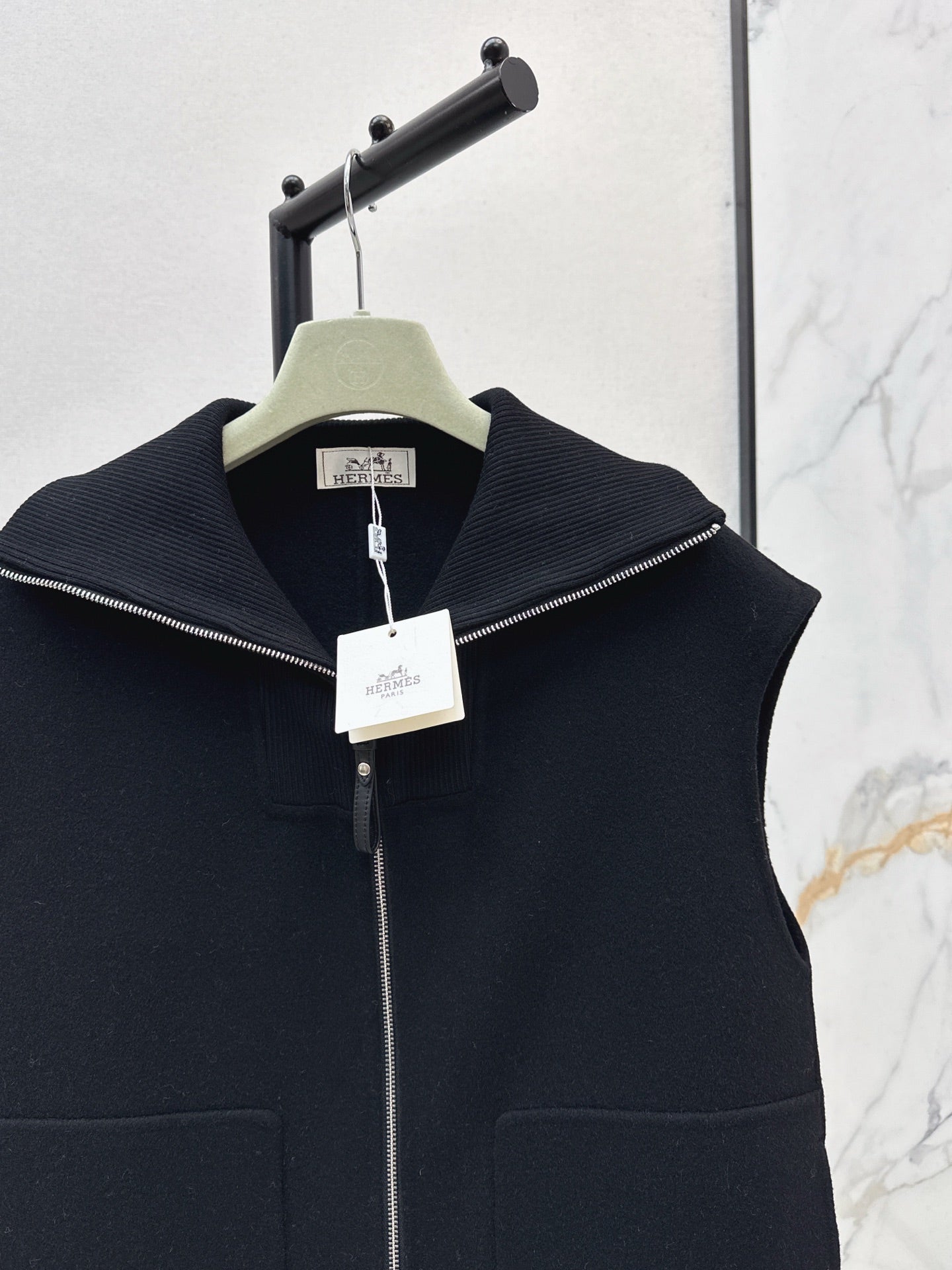 25fw new lapel stitching wool vest