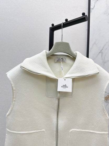 25fw new lapel stitching wool vest