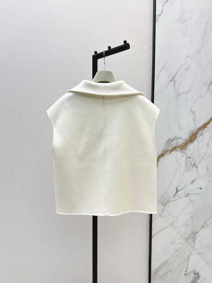 25fw new lapel stitching wool vest