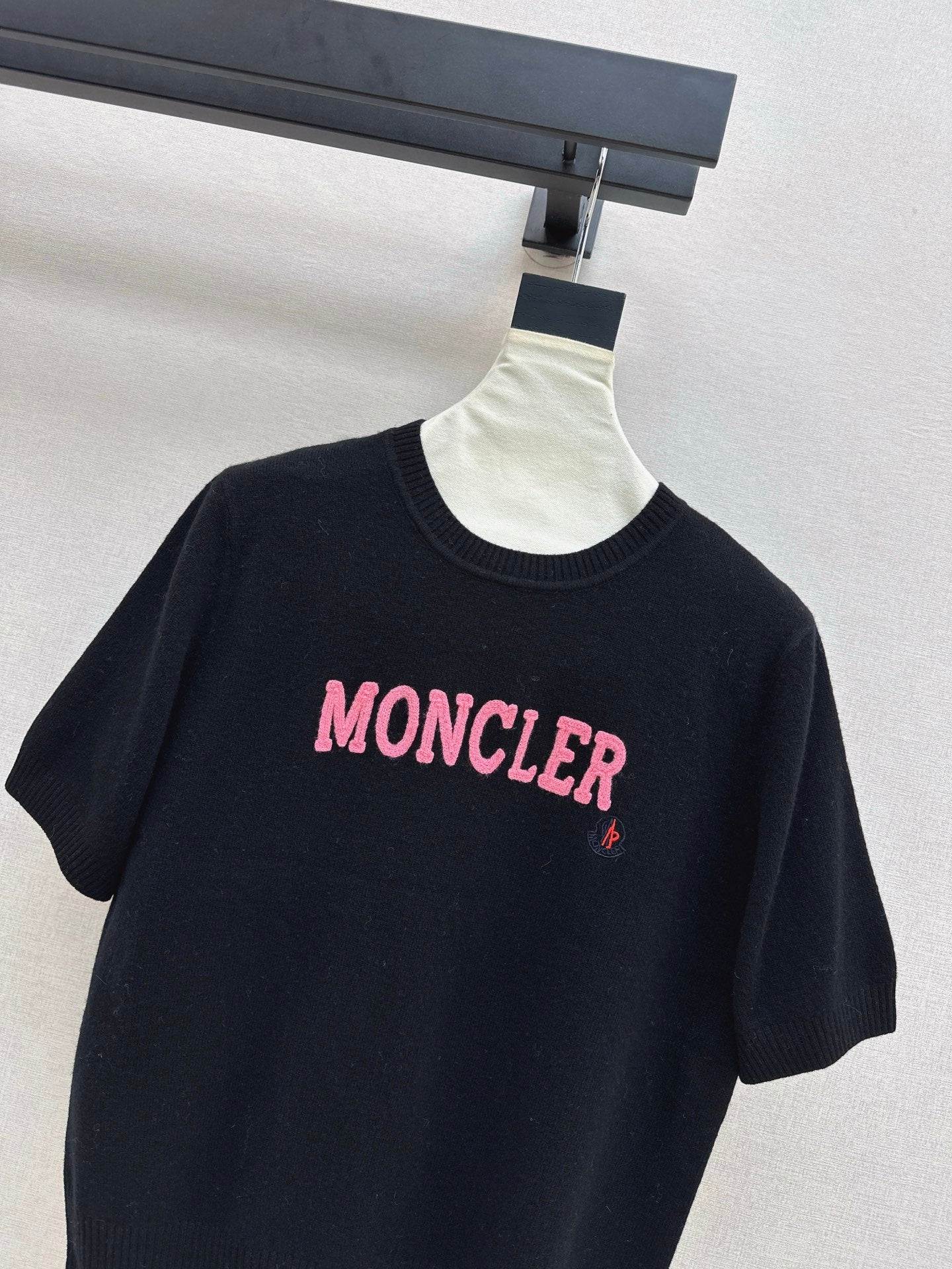 25fw new embroidery knitted short sleeves