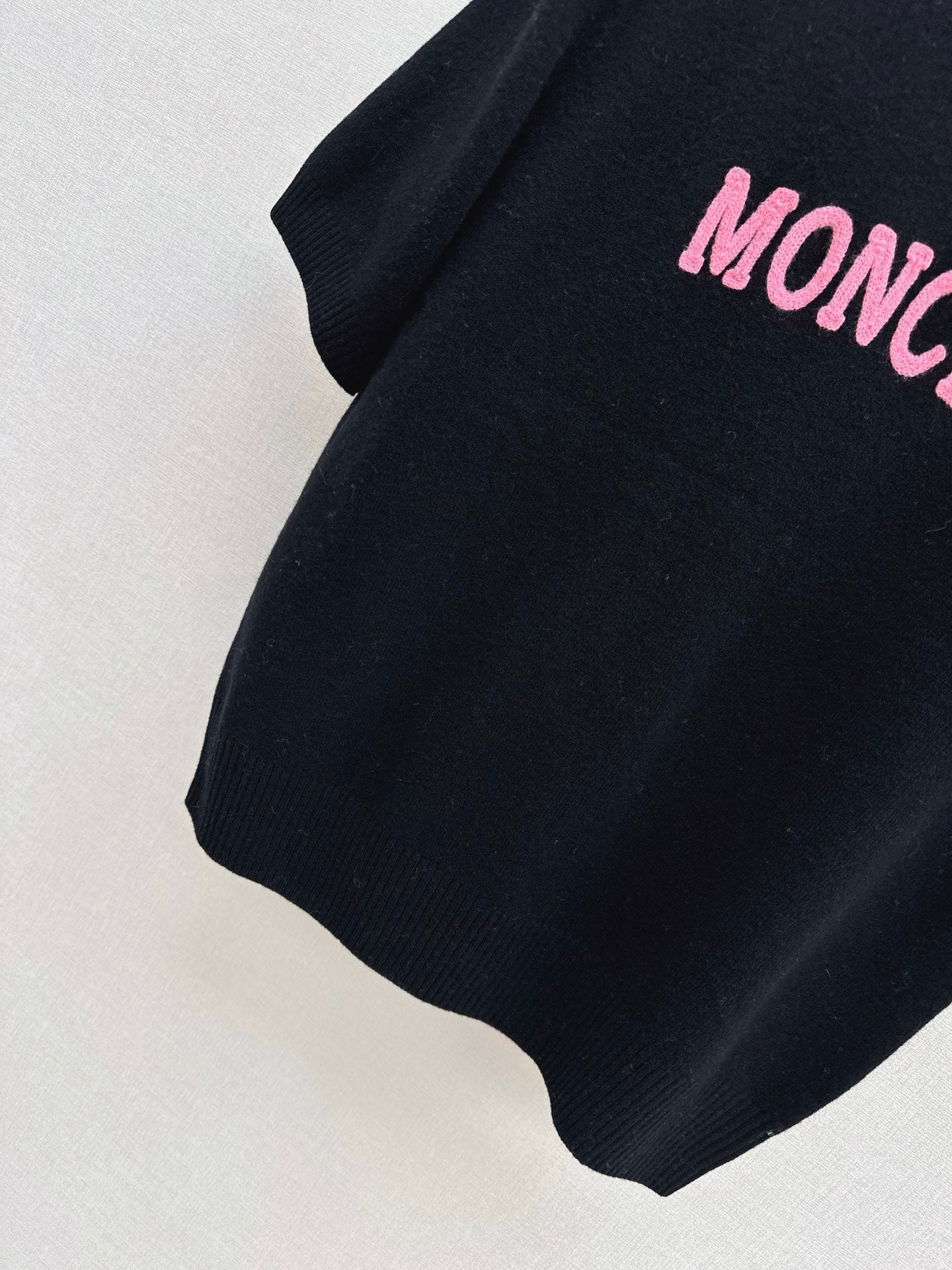 25fw new embroidery knitted short sleeves