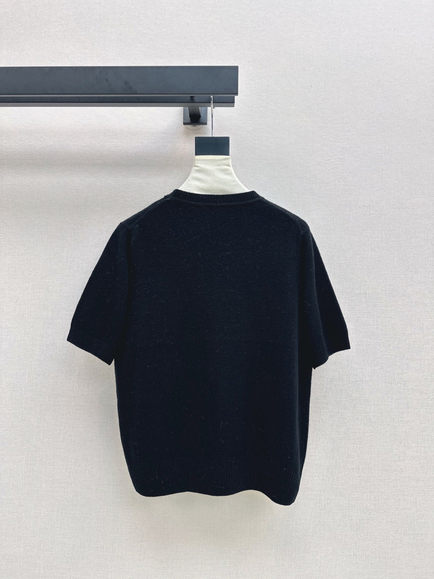 25fw new embroidery knitted short sleeves