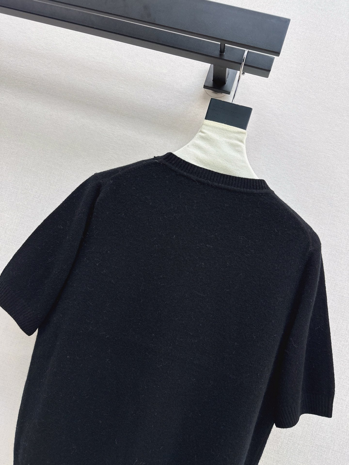 25fw new embroidery knitted short sleeves