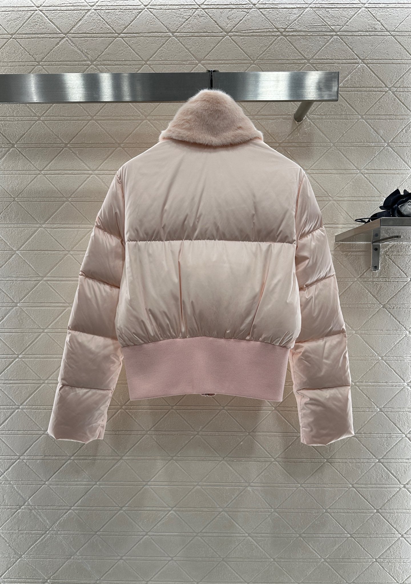 25fw new fur collar waist down jacket