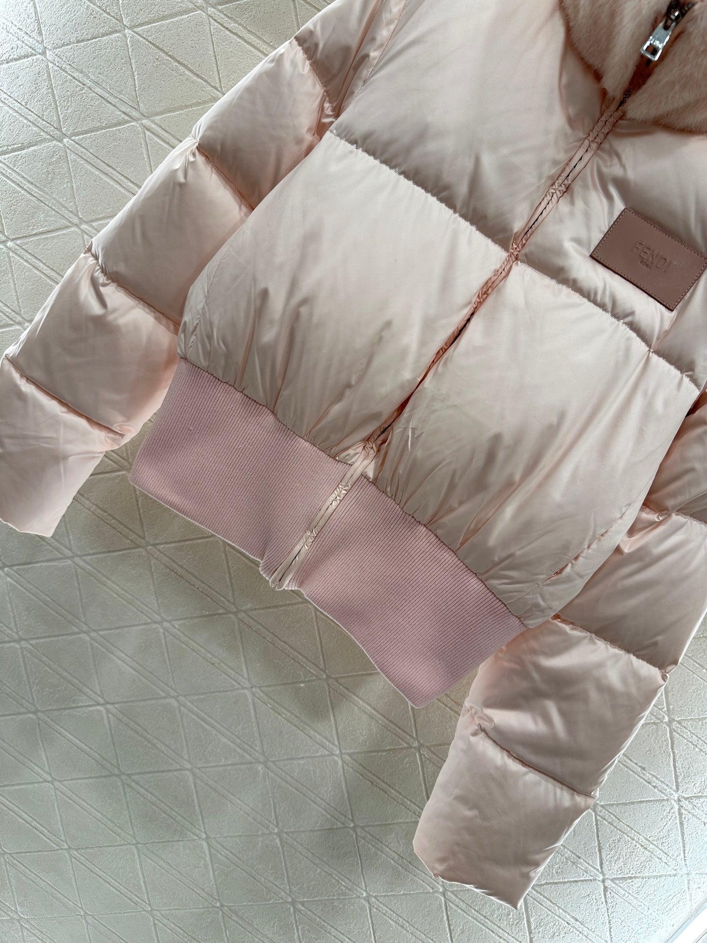 25fw new fur collar waist down jacket