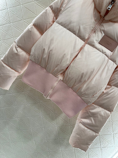 25fw new fur collar waist down jacket