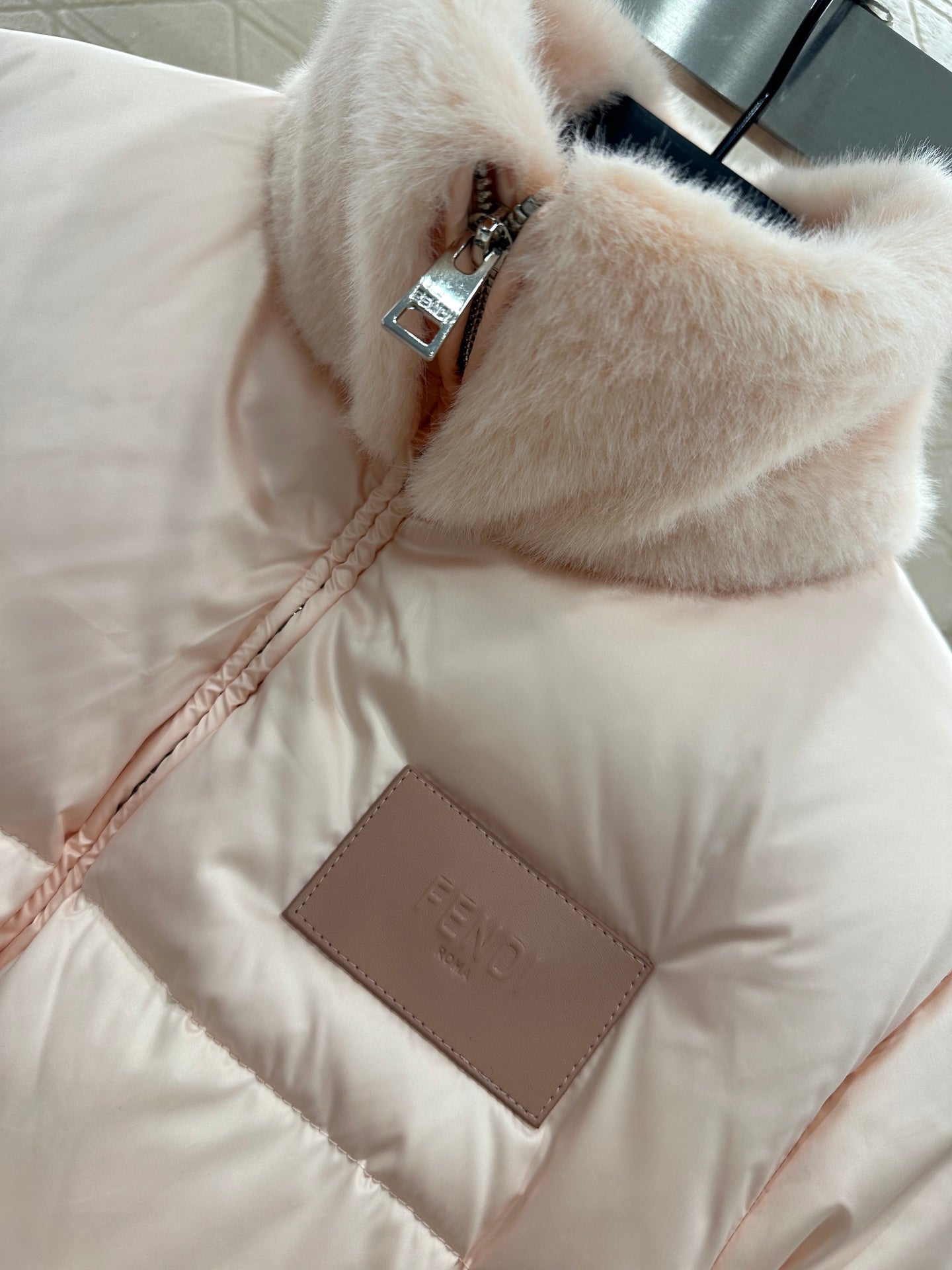 25fw new fur collar waist down jacket