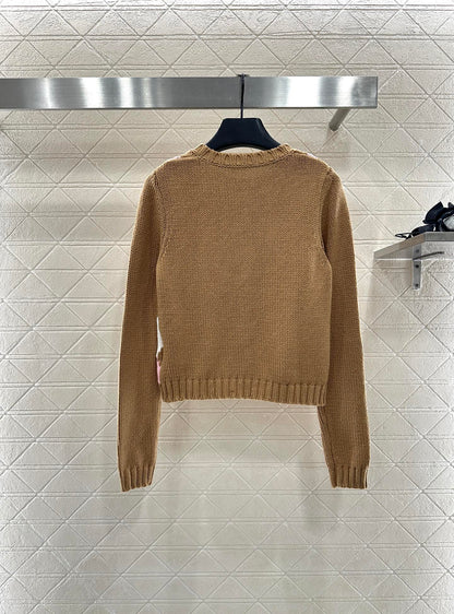 25fw new diamond jacquard knitted cardigan