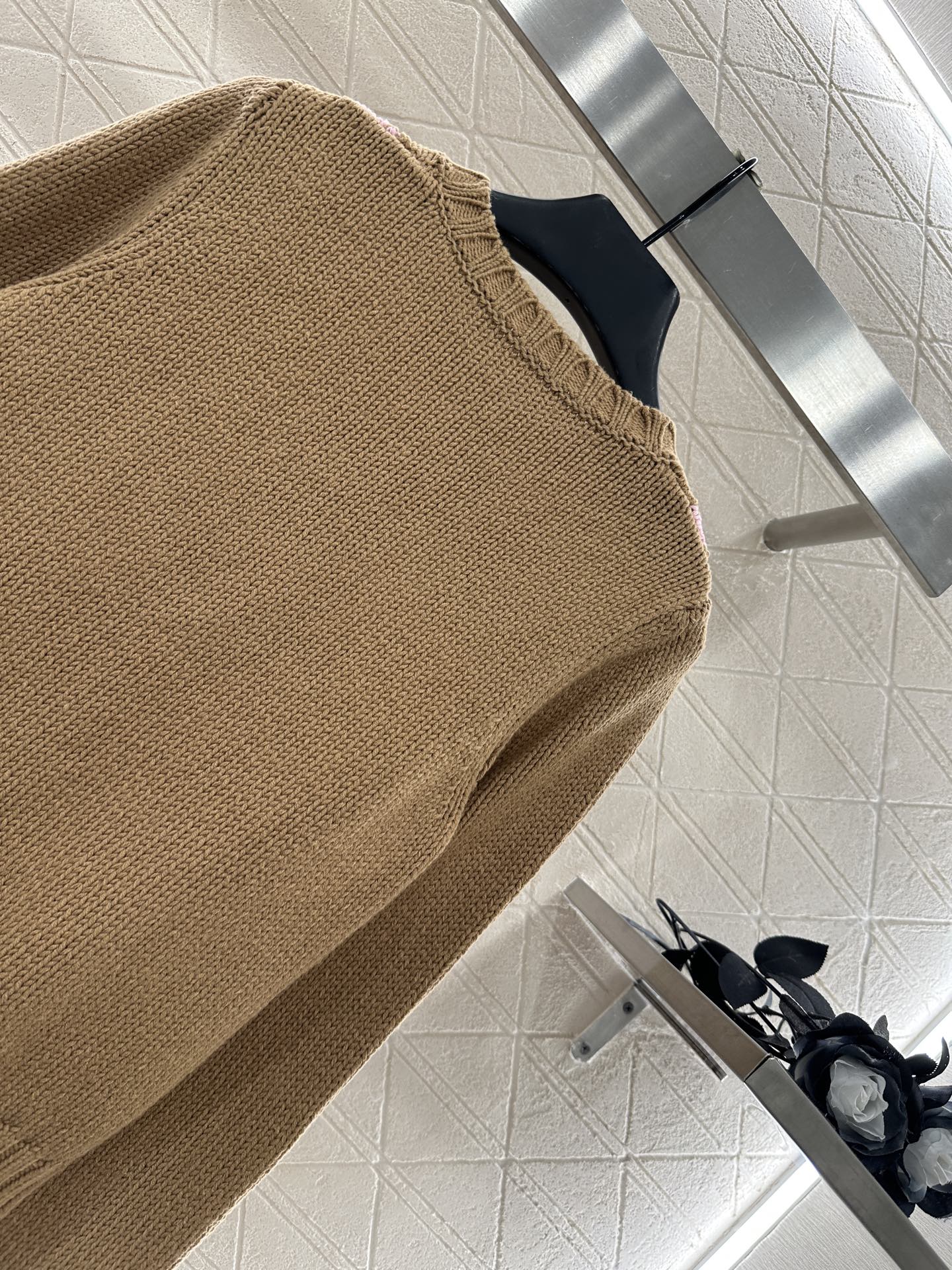 25fw new diamond jacquard knitted cardigan