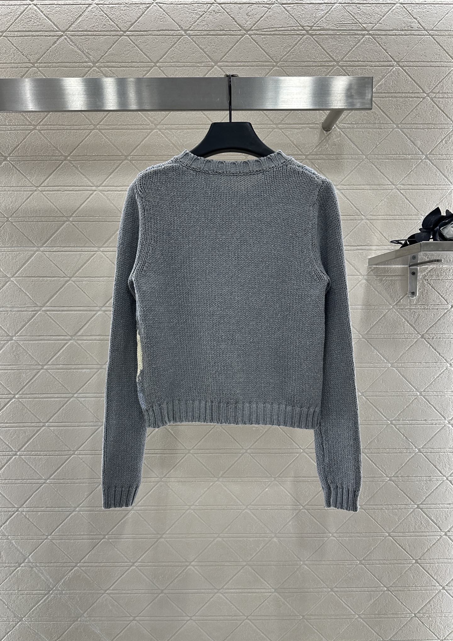 25fw new diamond jacquard knitted cardigan