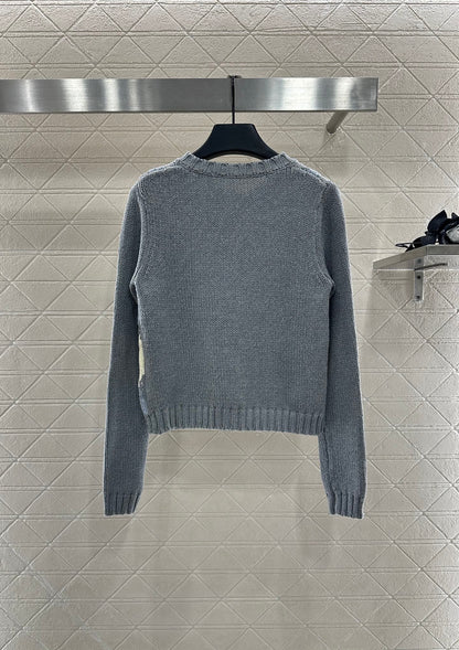 25fw new diamond jacquard knitted cardigan