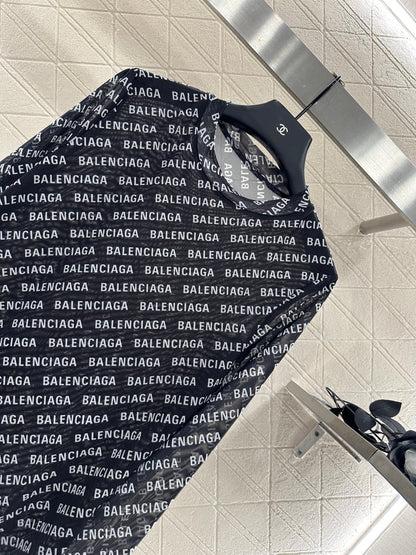 25fw new mesh round neck long sleeve