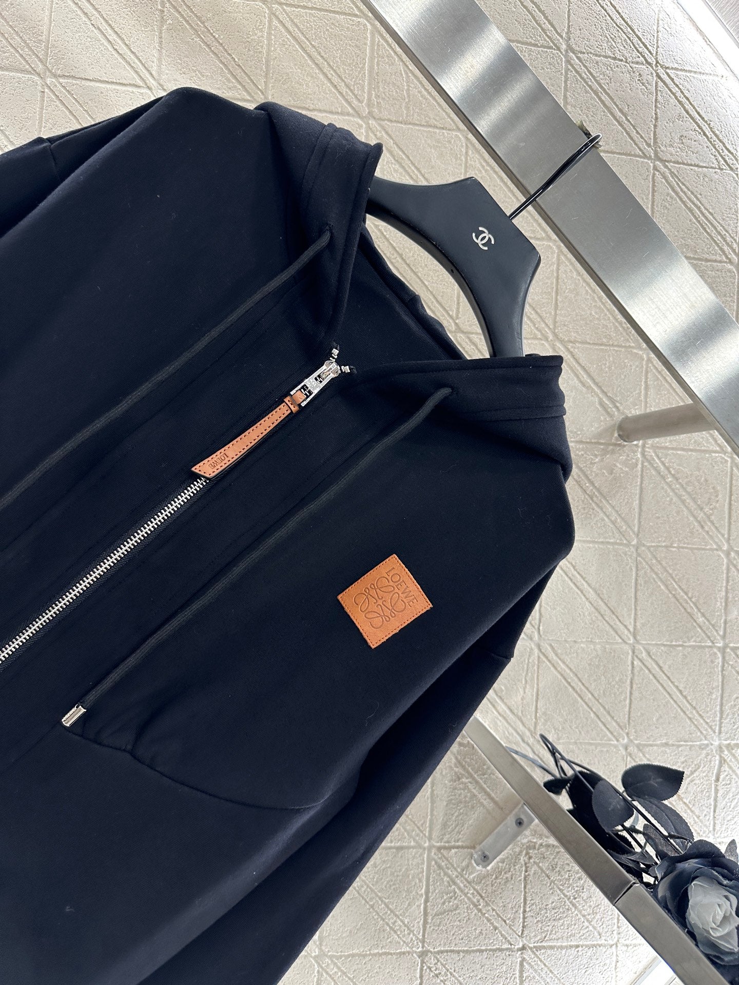 25Ffw new hooded jacket with trousers set