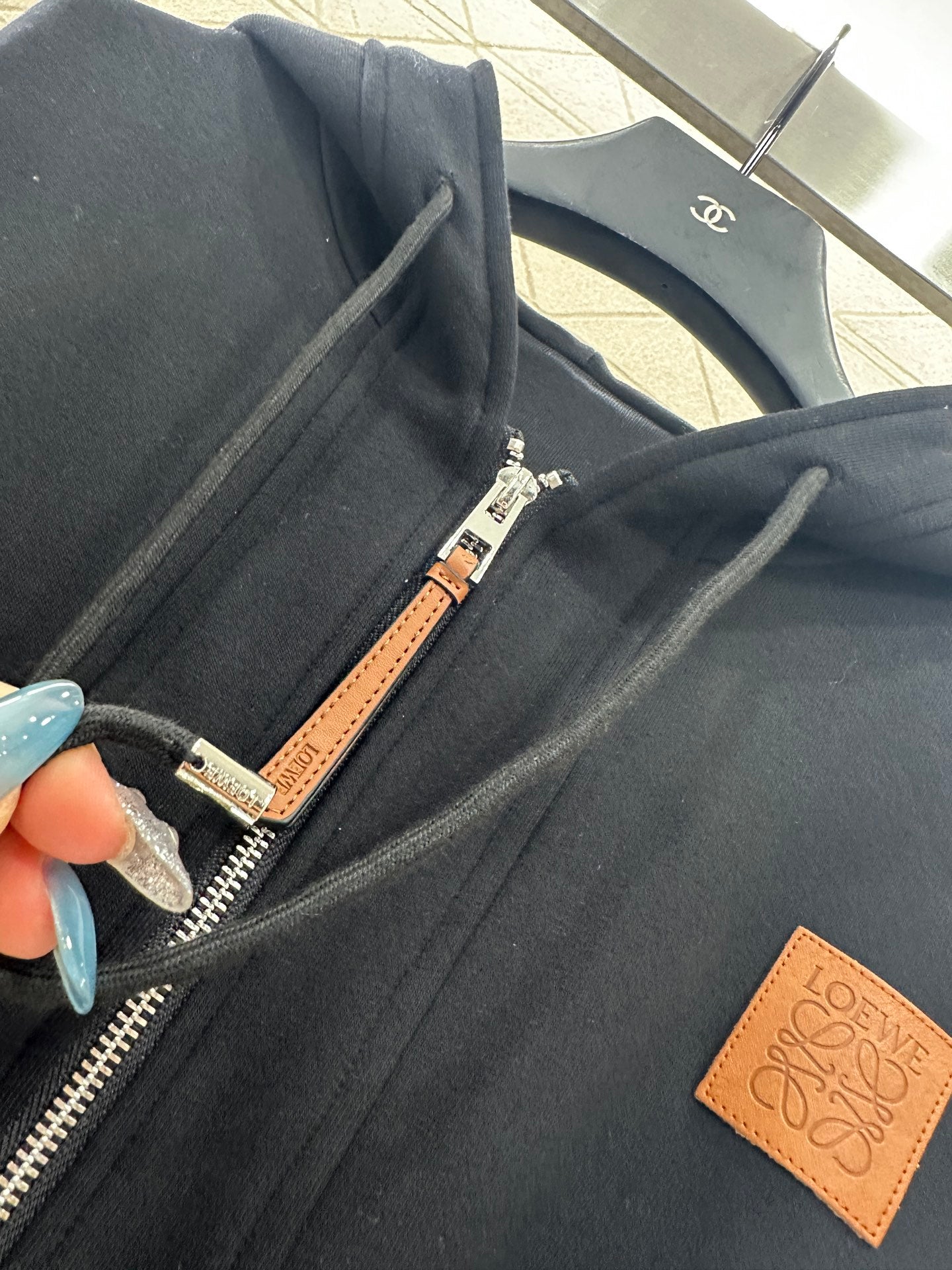 25Ffw new hooded jacket with trousers set