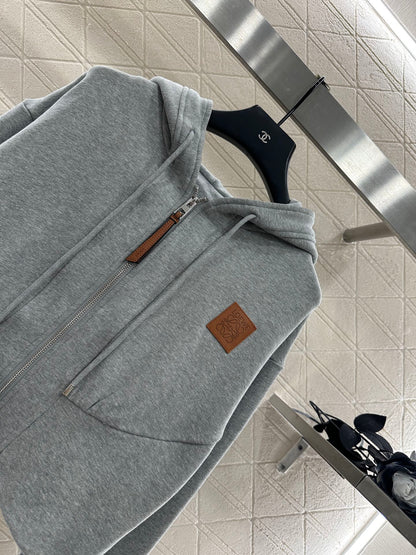 25Ffw new hooded jacket with trousers set