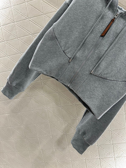 25Ffw new hooded jacket with trousers set