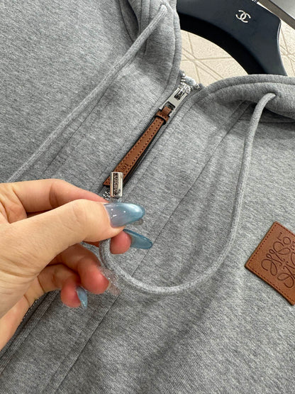 25Ffw new hooded jacket with trousers set