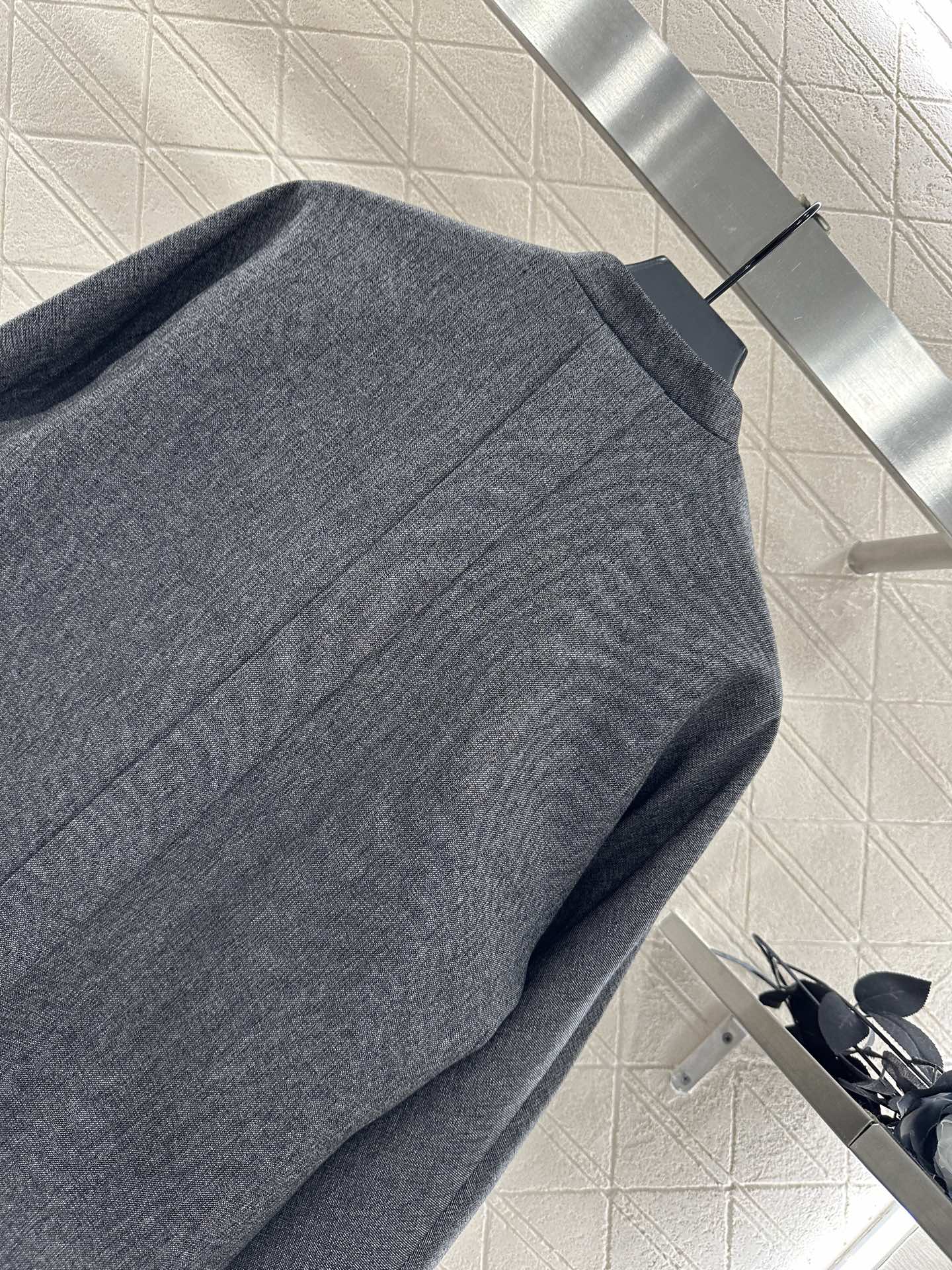 25fw new stand collar brooch coat