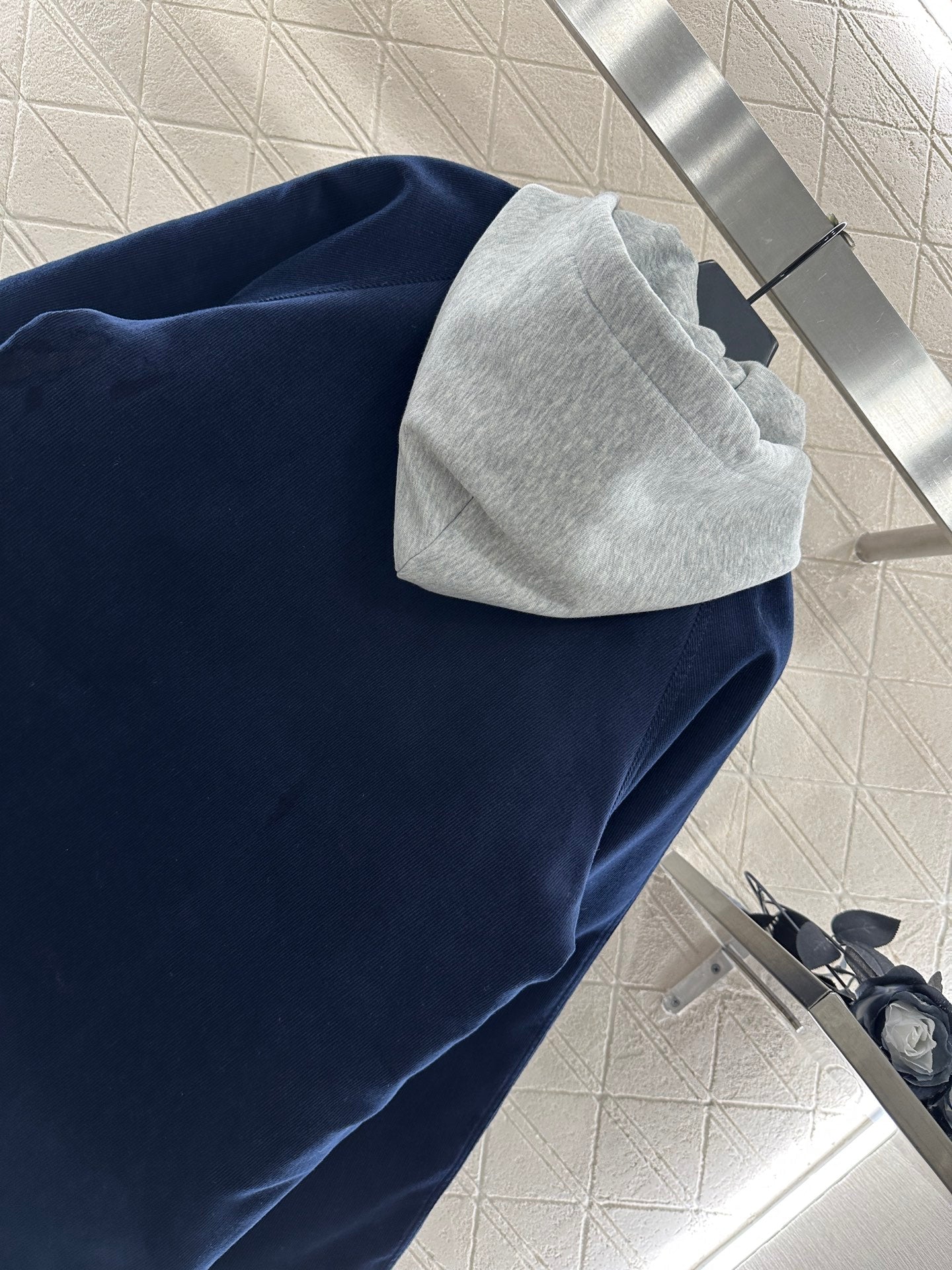 25fw new hooded drawstring cotton jacket