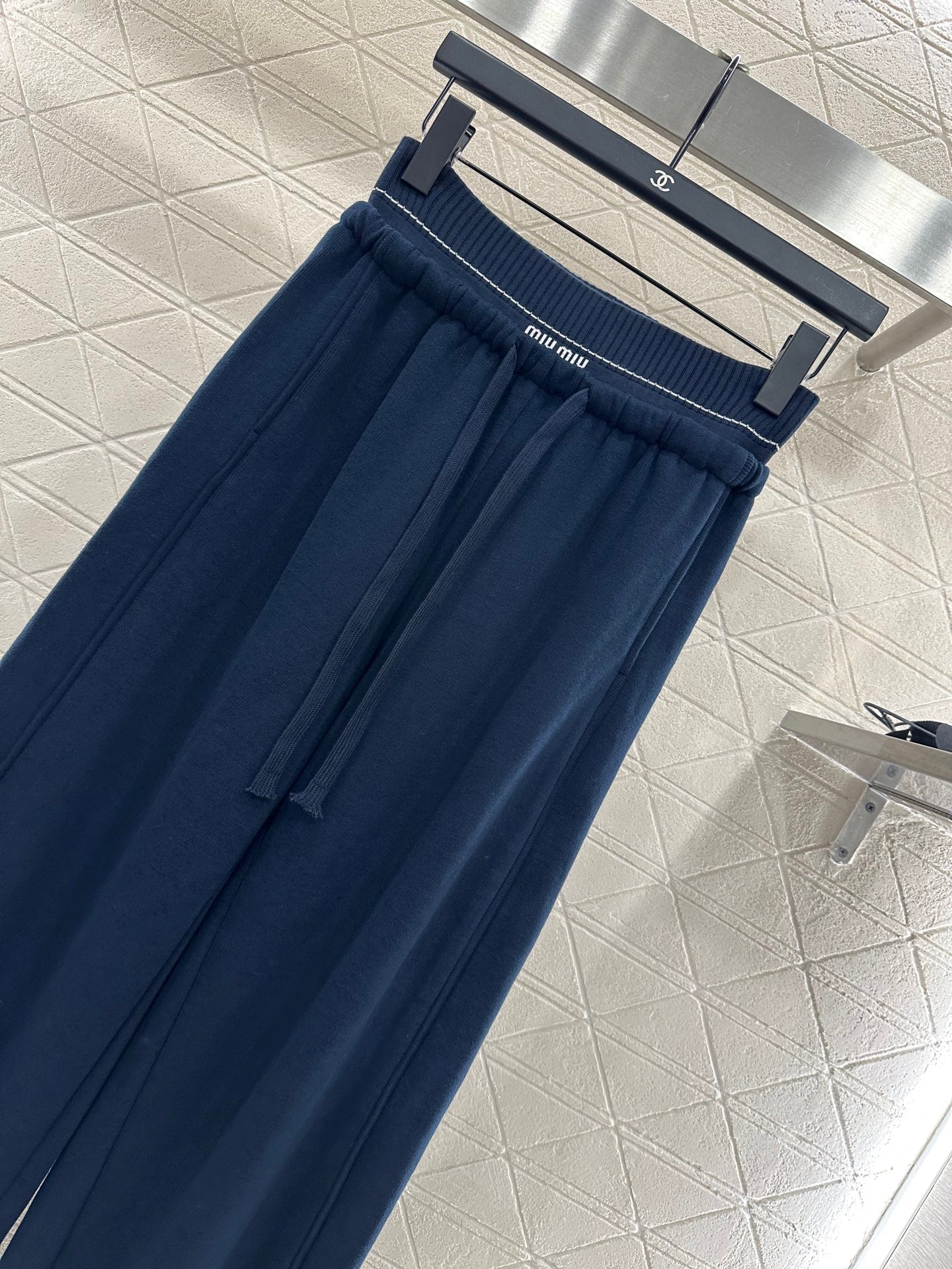 25fw new drawstring wide-leg trousers