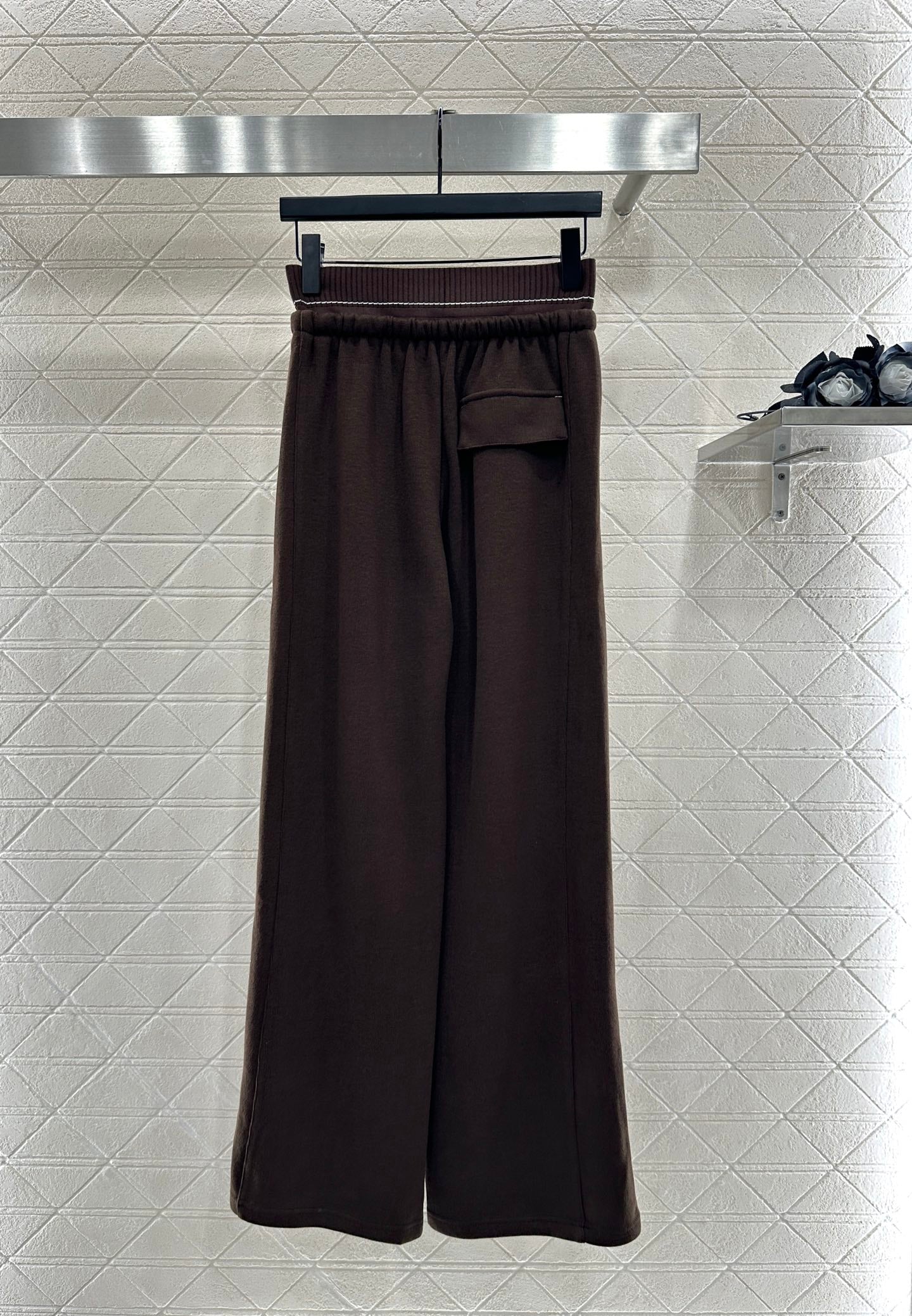 25fw new drawstring wide-leg trousers